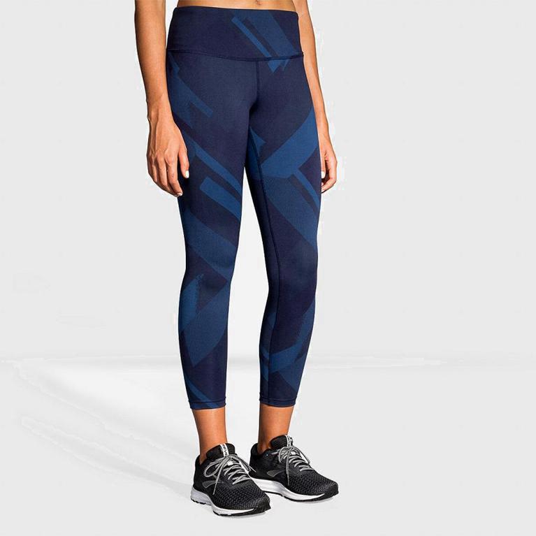 Brooks Formation Israel - Women's Running Leggings - Blue (65827-NOET)